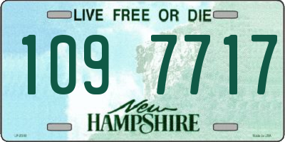 NH license plate 1097717