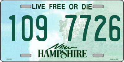 NH license plate 1097726