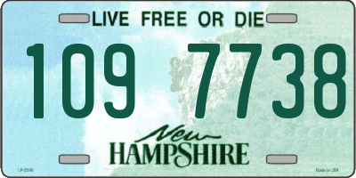 NH license plate 1097738