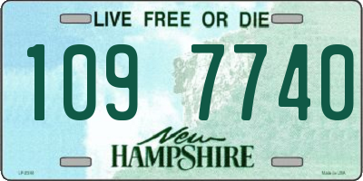 NH license plate 1097740