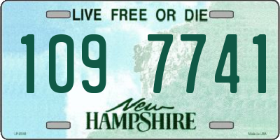 NH license plate 1097741