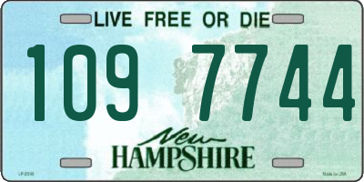 NH license plate 1097744