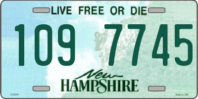 NH license plate 1097745