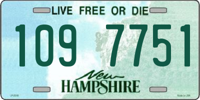 NH license plate 1097751