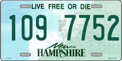 NH license plate 1097752