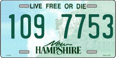 NH license plate 1097753