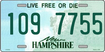 NH license plate 1097755