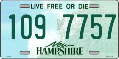 NH license plate 1097757