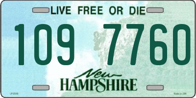 NH license plate 1097760