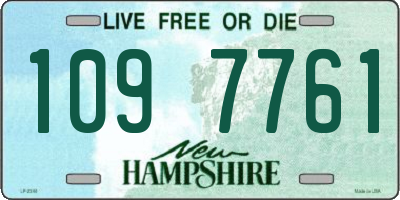 NH license plate 1097761