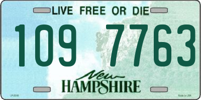 NH license plate 1097763