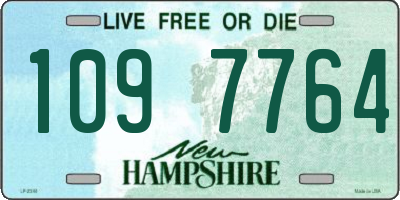 NH license plate 1097764
