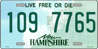 NH license plate 1097765
