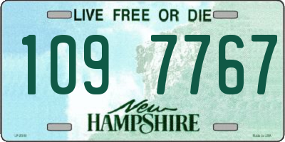 NH license plate 1097767