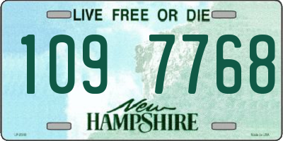 NH license plate 1097768