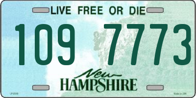 NH license plate 1097773