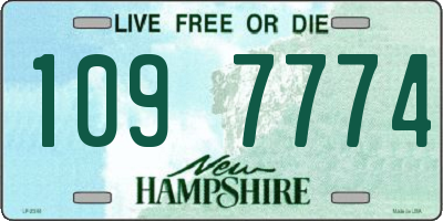 NH license plate 1097774