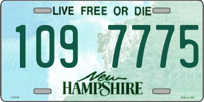 NH license plate 1097775