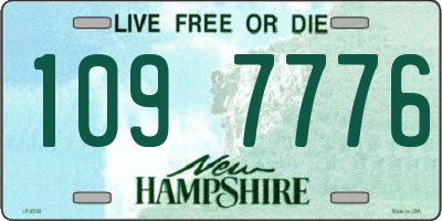 NH license plate 1097776