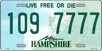 NH license plate 1097777