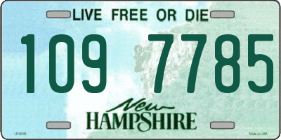 NH license plate 1097785