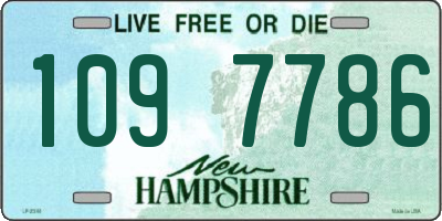 NH license plate 1097786