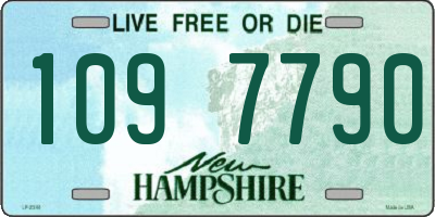 NH license plate 1097790