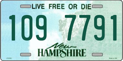 NH license plate 1097791