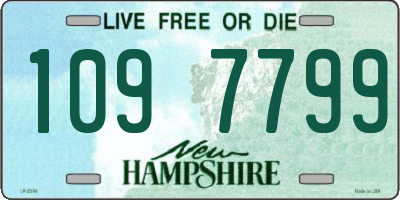 NH license plate 1097799