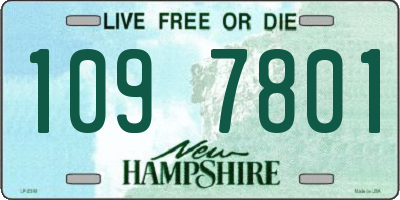 NH license plate 1097801