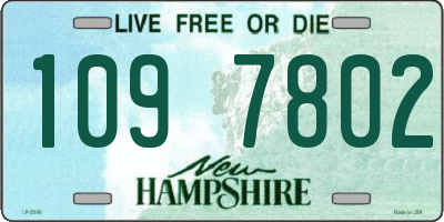 NH license plate 1097802