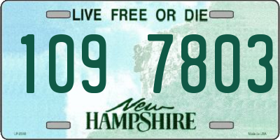 NH license plate 1097803