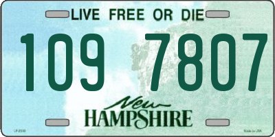 NH license plate 1097807