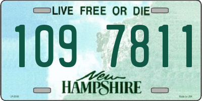 NH license plate 1097811