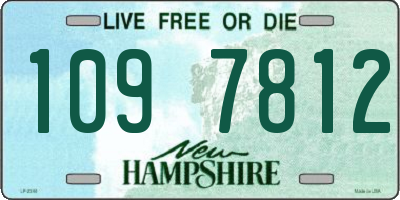 NH license plate 1097812