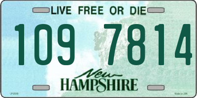 NH license plate 1097814