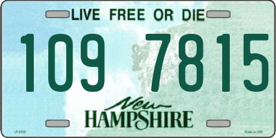 NH license plate 1097815