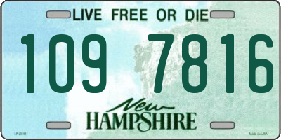 NH license plate 1097816