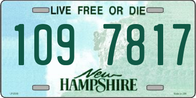 NH license plate 1097817
