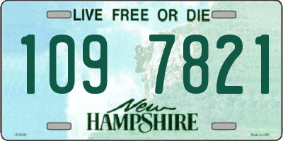 NH license plate 1097821