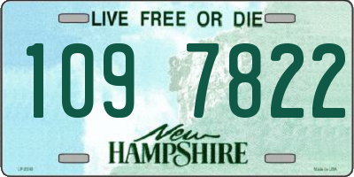 NH license plate 1097822