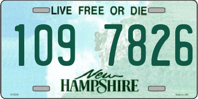 NH license plate 1097826