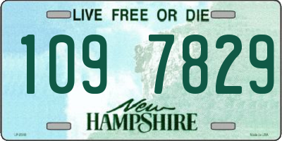 NH license plate 1097829