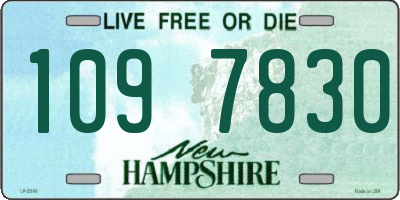 NH license plate 1097830