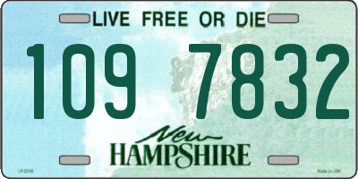 NH license plate 1097832