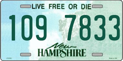 NH license plate 1097833