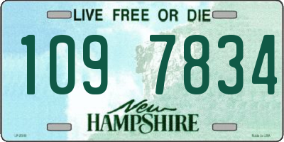NH license plate 1097834