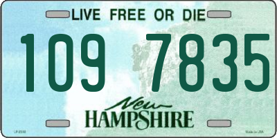NH license plate 1097835