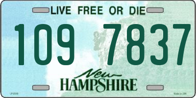 NH license plate 1097837