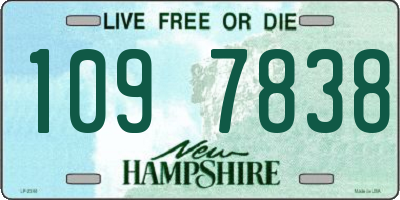 NH license plate 1097838